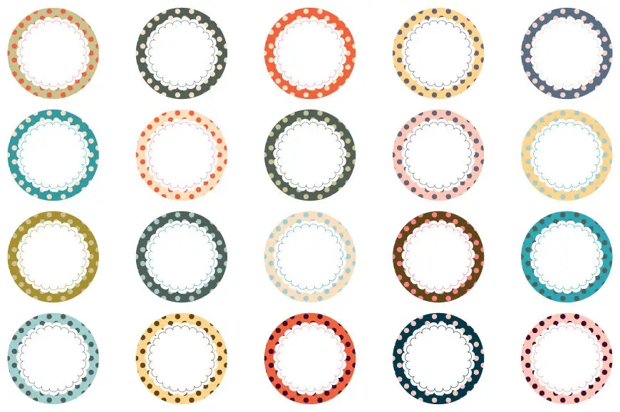 14 Round Printable Labels To Mark Things In Style Kitty Baby Love