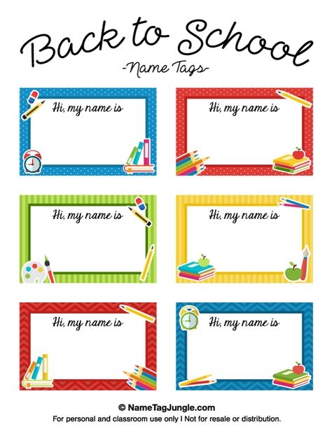 9 Printable Labels Ideas Printable Name Tags Name Tag For School 