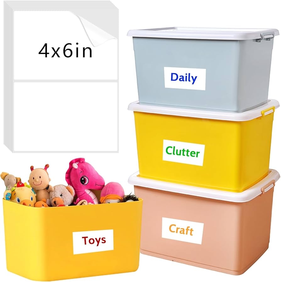 Amazon 150 Pcs Labels For Storage Bins 6 X 4 Inch Removable 