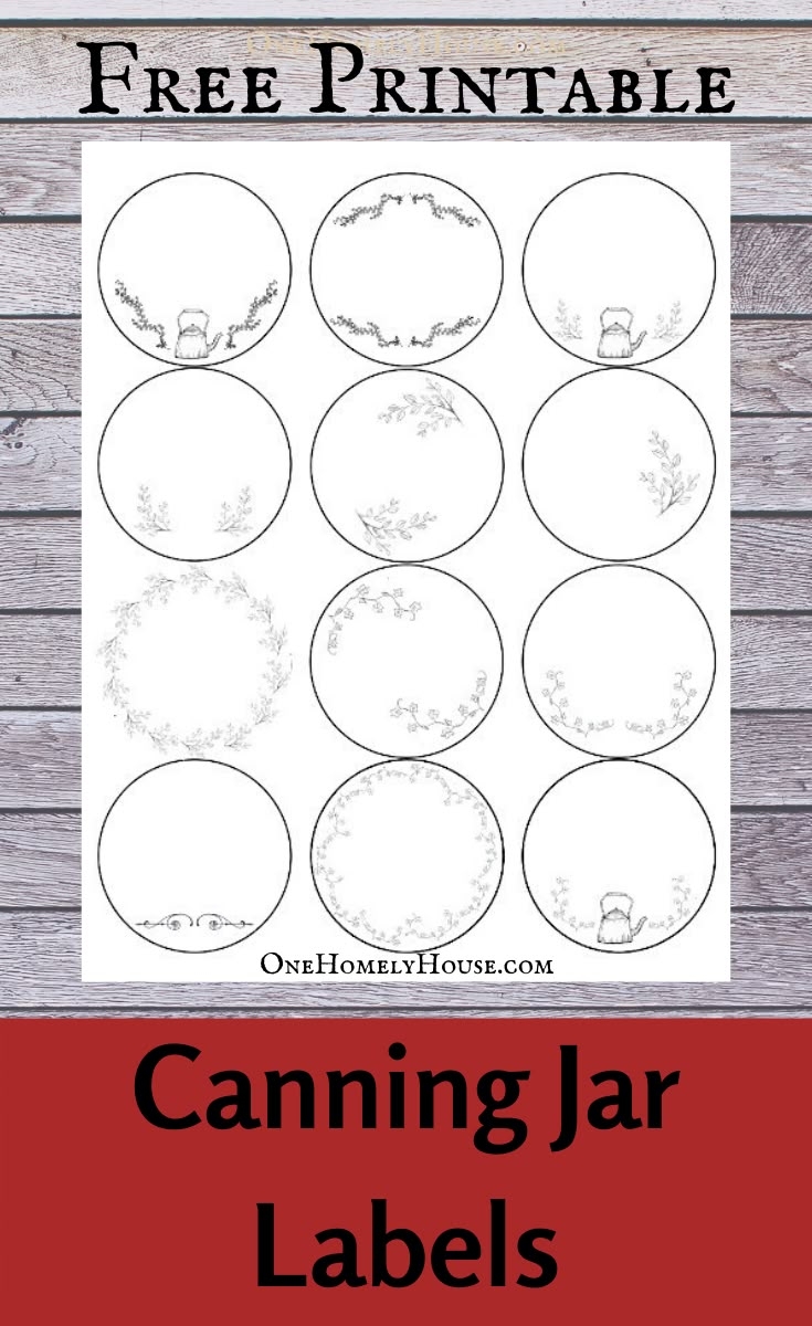 Canning Jar Printable Labels Printable New Year Banners