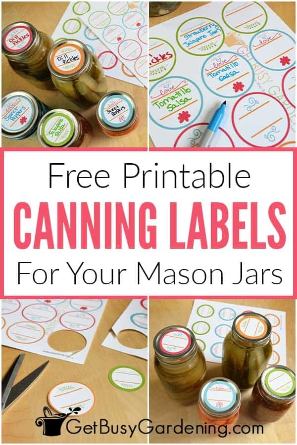 Canning Labels Template Editable Printable Gourmandelle