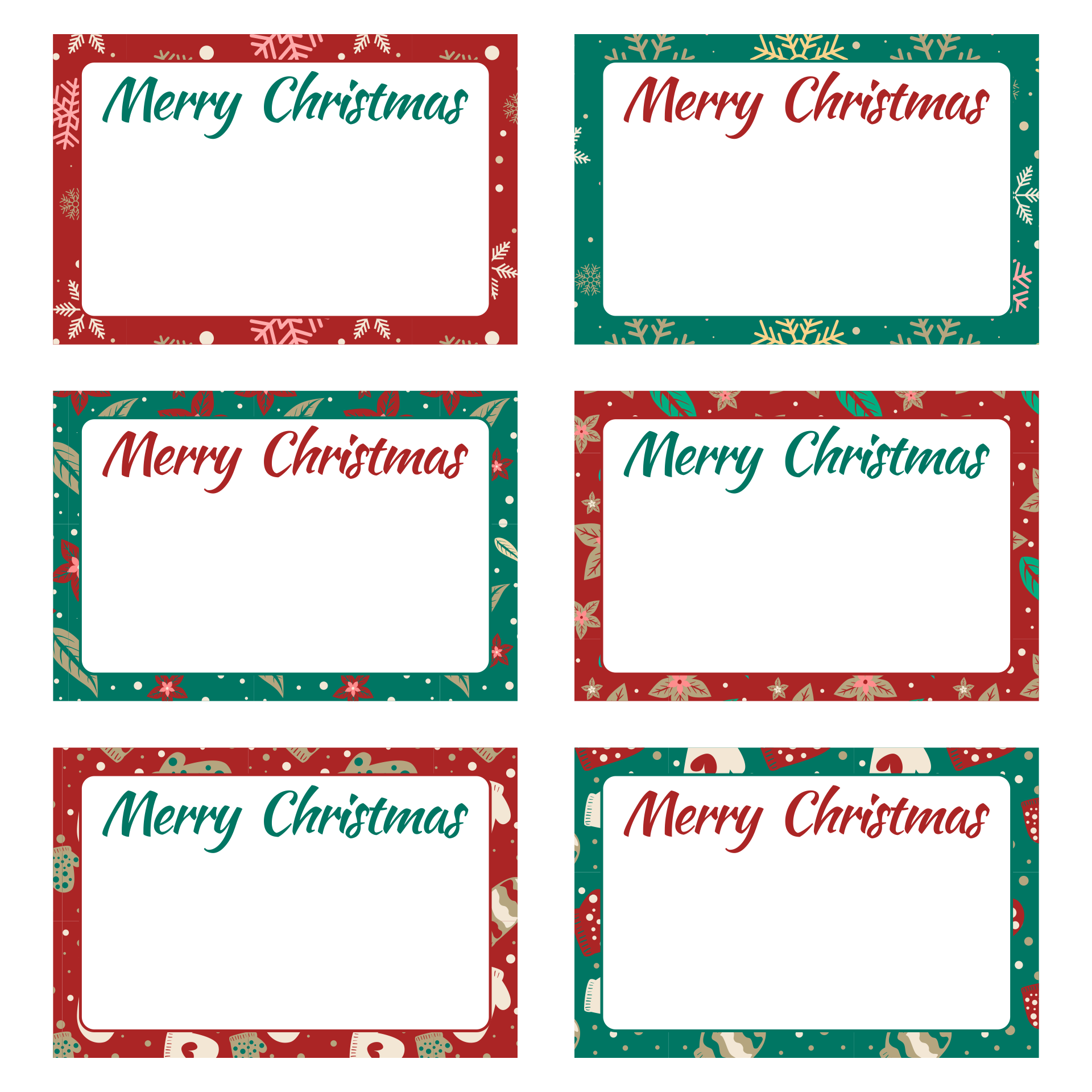 Christmas Labels 12 Free PDF Printables Printablee