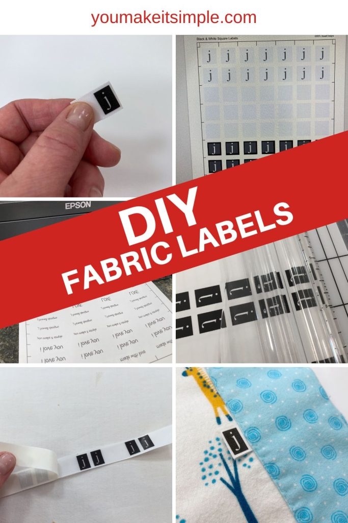 DIY Printable Fabric Labels Easy Iron On Method You Make It Simple 