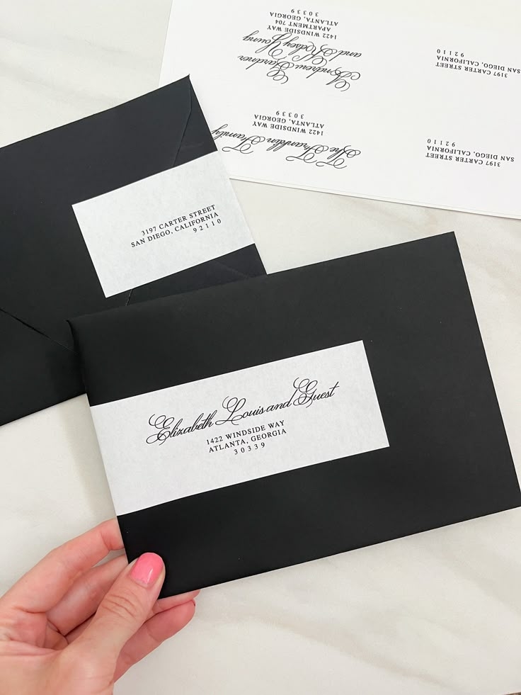 Diy Wedding Invitation Address Labels Printable Romantic Script