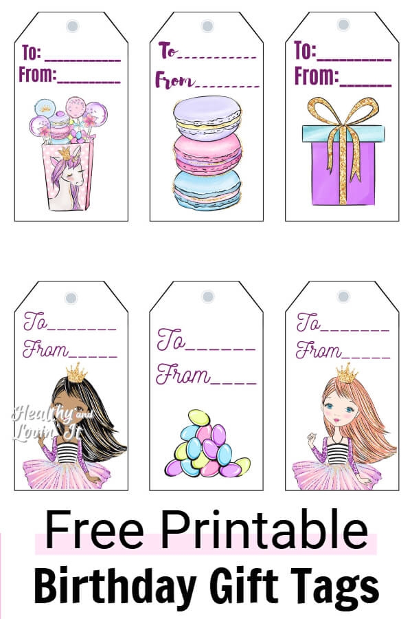 FREE Printable Birthday Labels And Tags Printable Labels