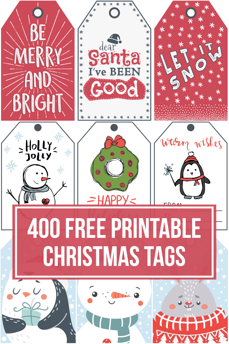 Free Printable Christmas Gift Labels FREE Printable A Z