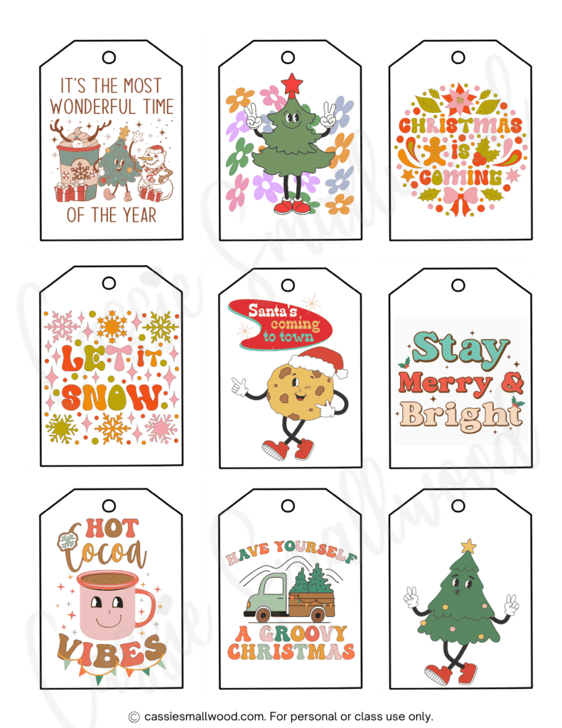 Free Printable Christmas Name Labels FREE Printable A Z