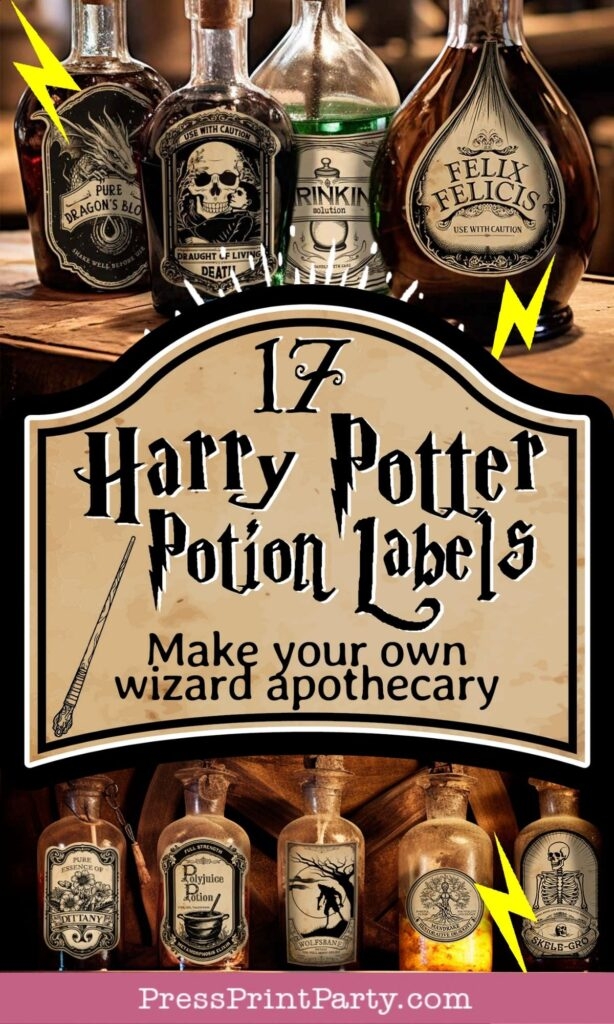 Free Printable Harry Potter Potion Labels Free Printable
