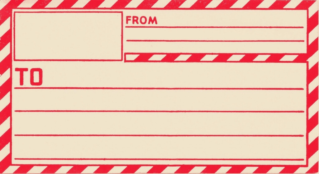 Free Printable Shipping Label Template Free Printable Label Printable
