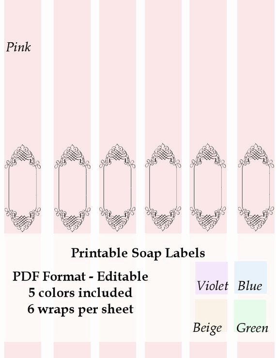 Free Printable Soap Label Templates