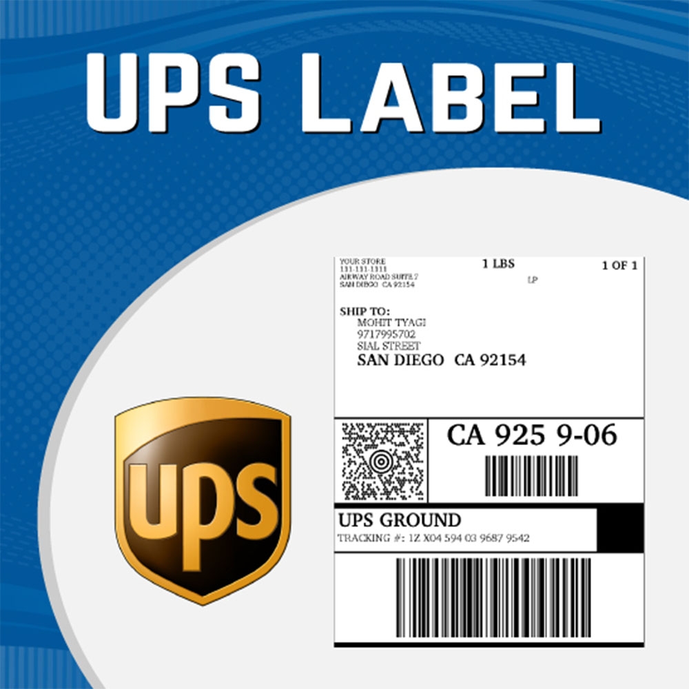 Free Printable Ups Shipping Labels Printable Word Searches