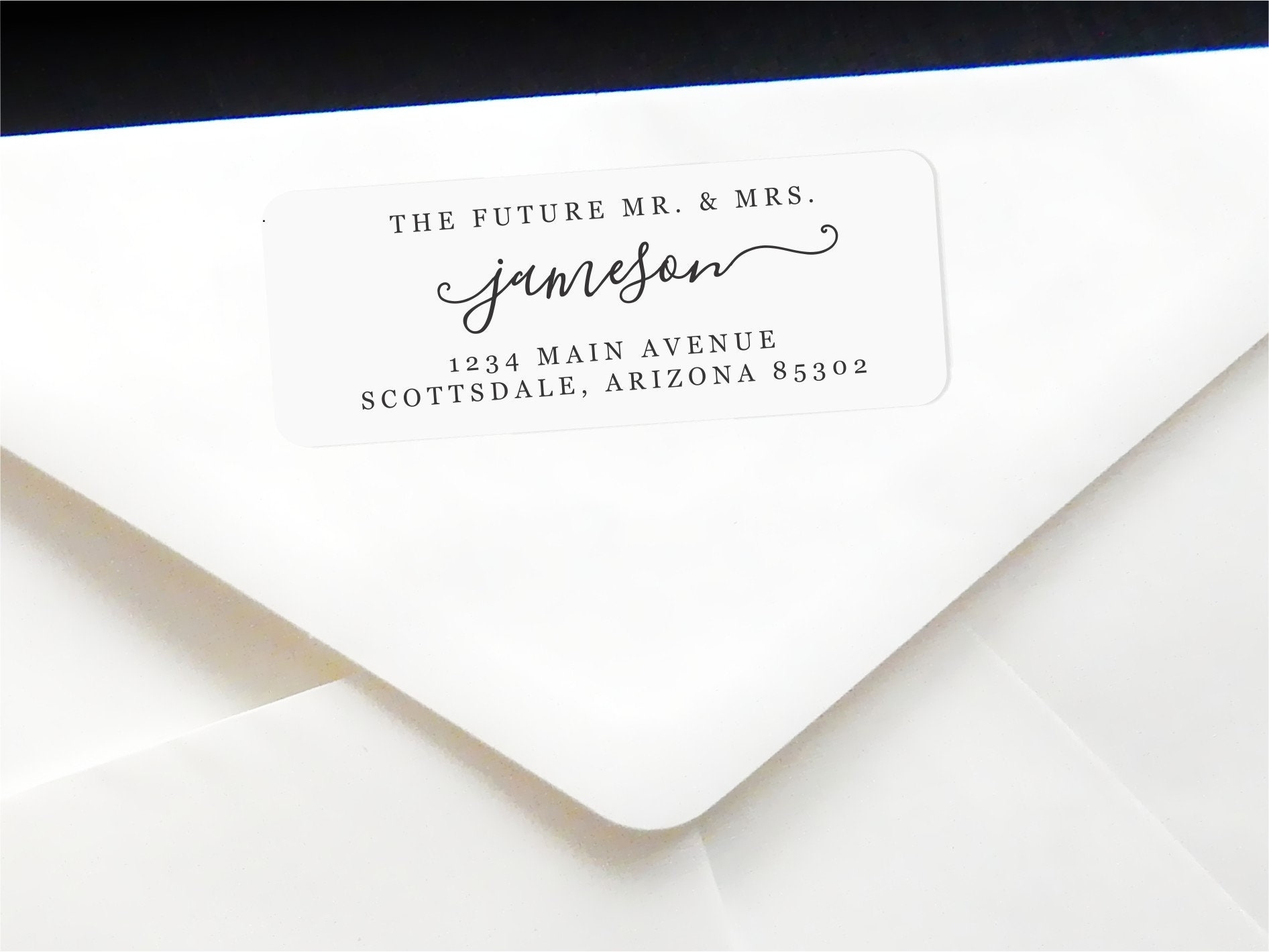 Future Mr Mrs Return Address Label Template Printable Wedding 