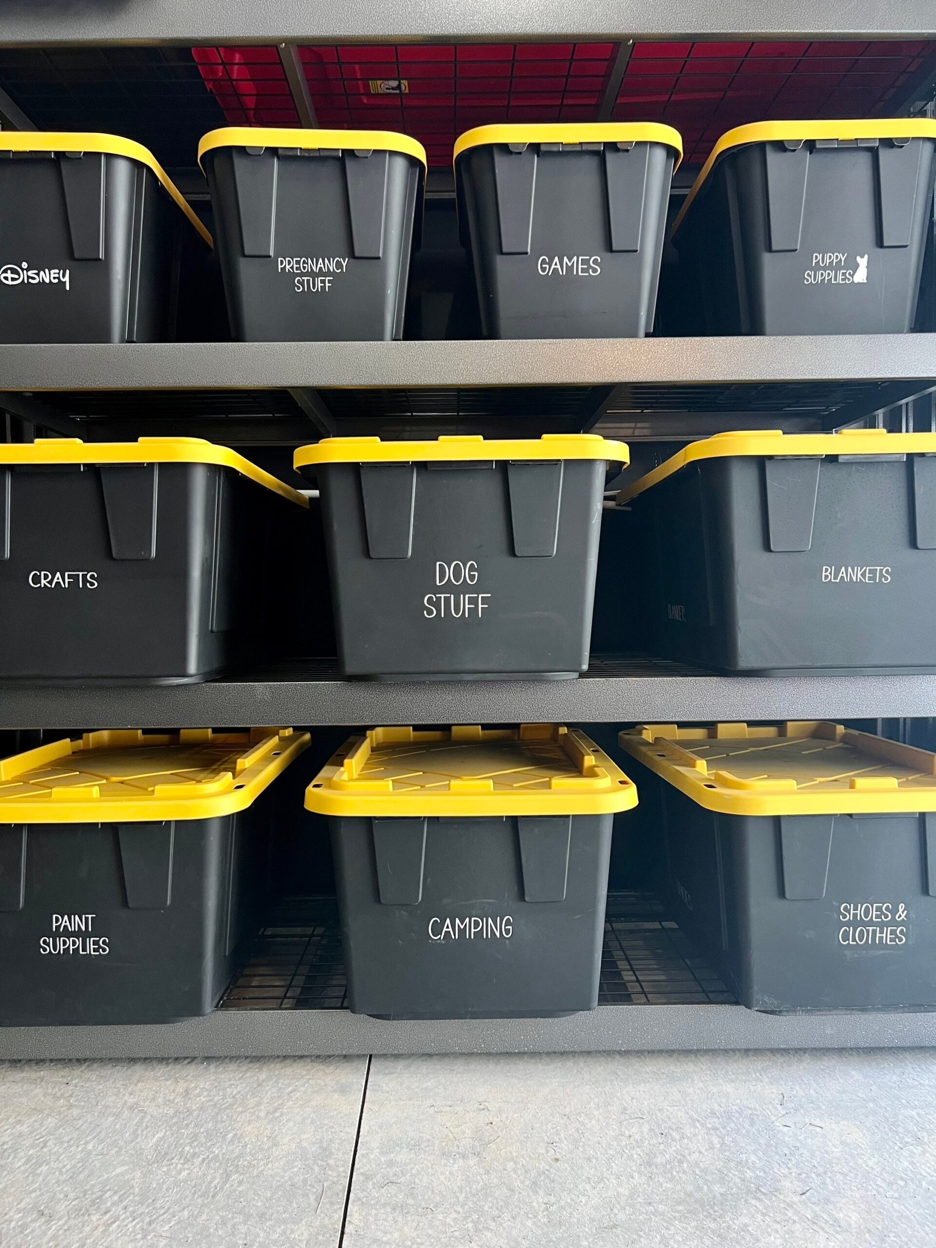 Garage Storage Labels Organized Storage Custom Labels Storage Bins 