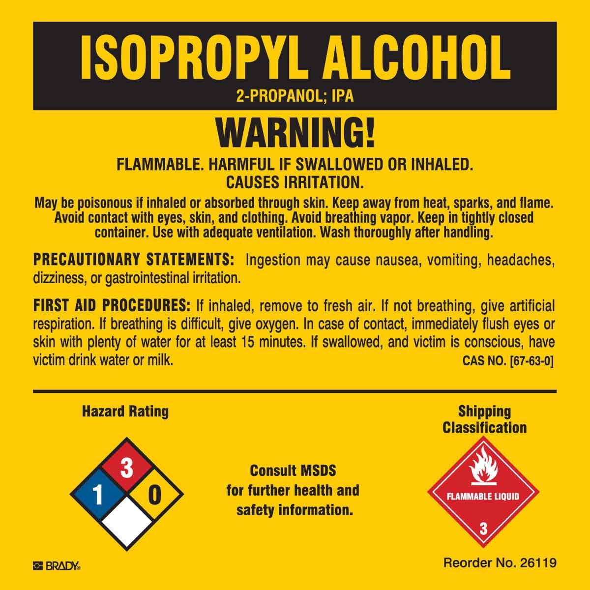 Isopropyl Alcohol Ghs Label Ythoreccio Printable Labels