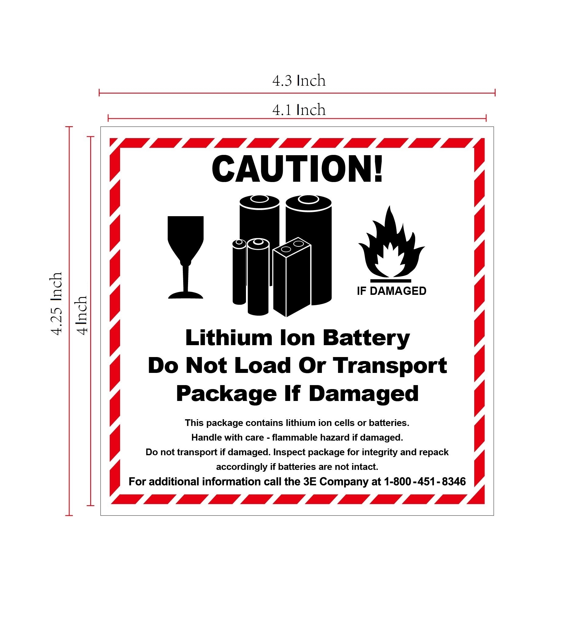Lithium Battery Label Printable
