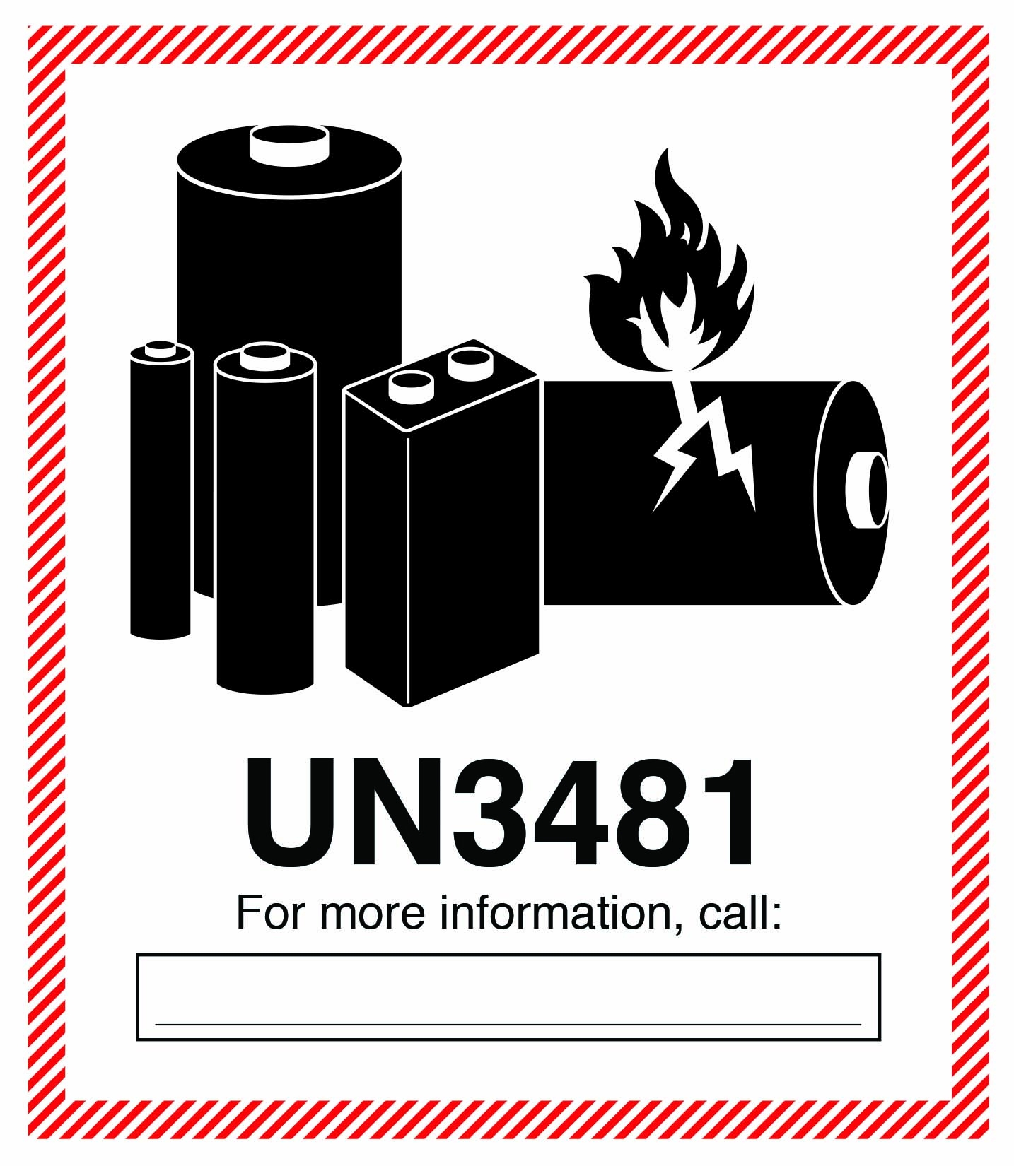 Lithium Battery Label Printable