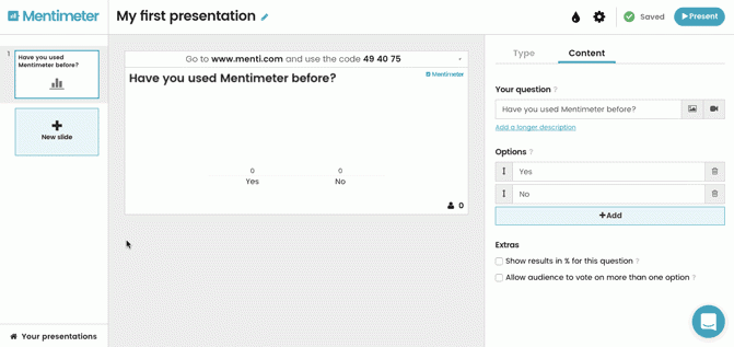 Mentimeter Lesmateriaal Wikiwijs