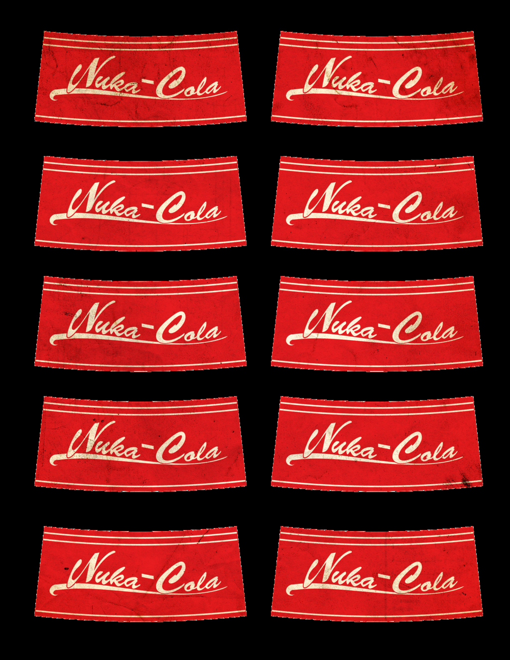Nuka Cola Printable Label Pensandpieces Label Printable