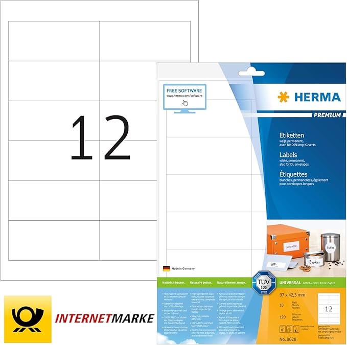Printable Adhesive Labels
