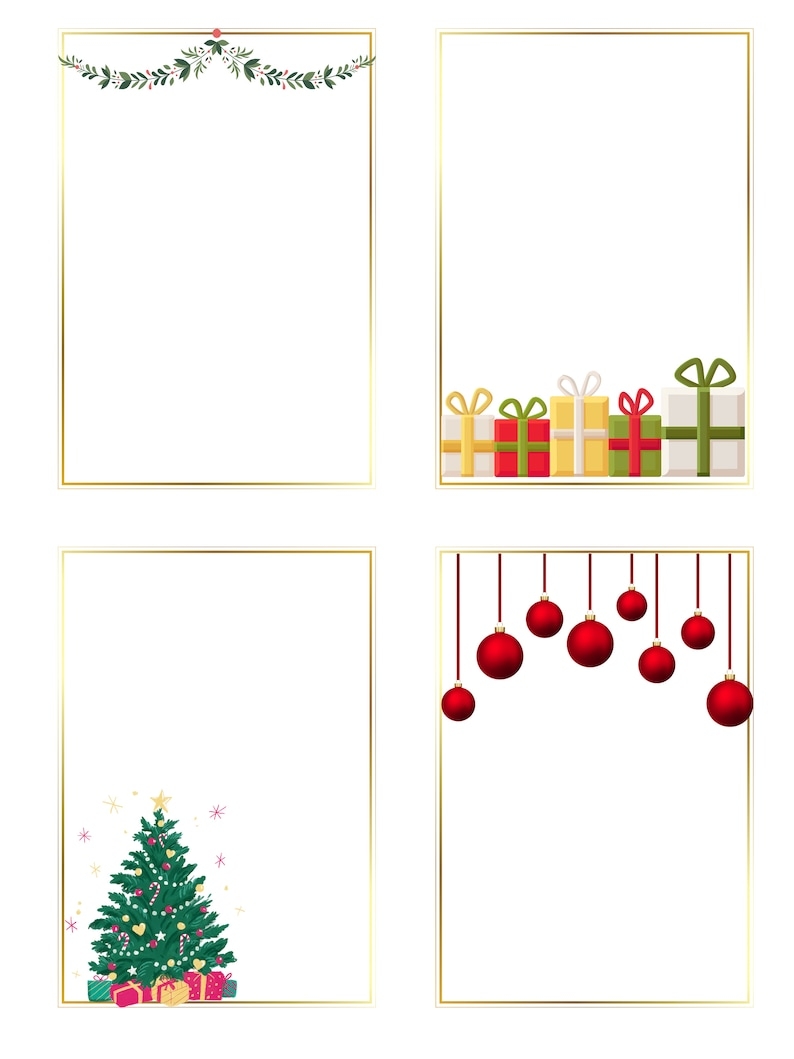 Printable Christmas Gift Labels Etsy