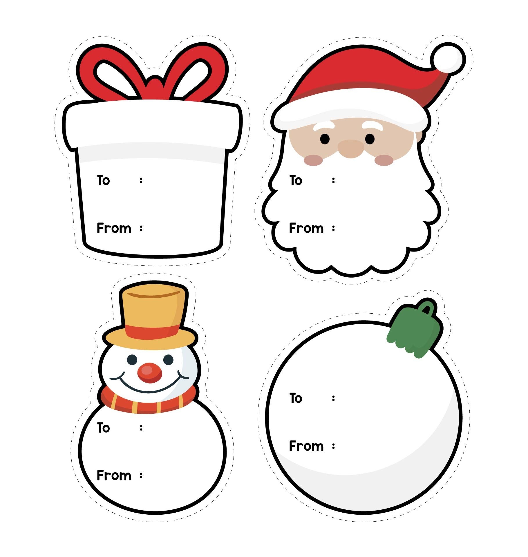 Printable Christmas Gift Labels Printable Sight Words List