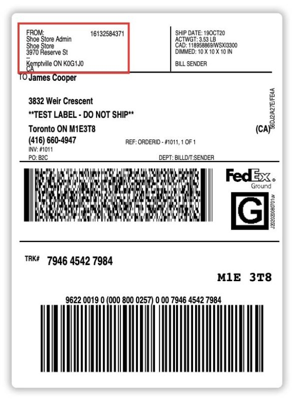 Printable Fedex Shipping Label