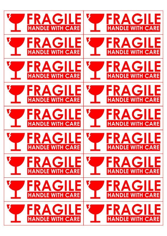 Printable Fragile Labels FREE DOWNLOAD Aashe Printable Labels