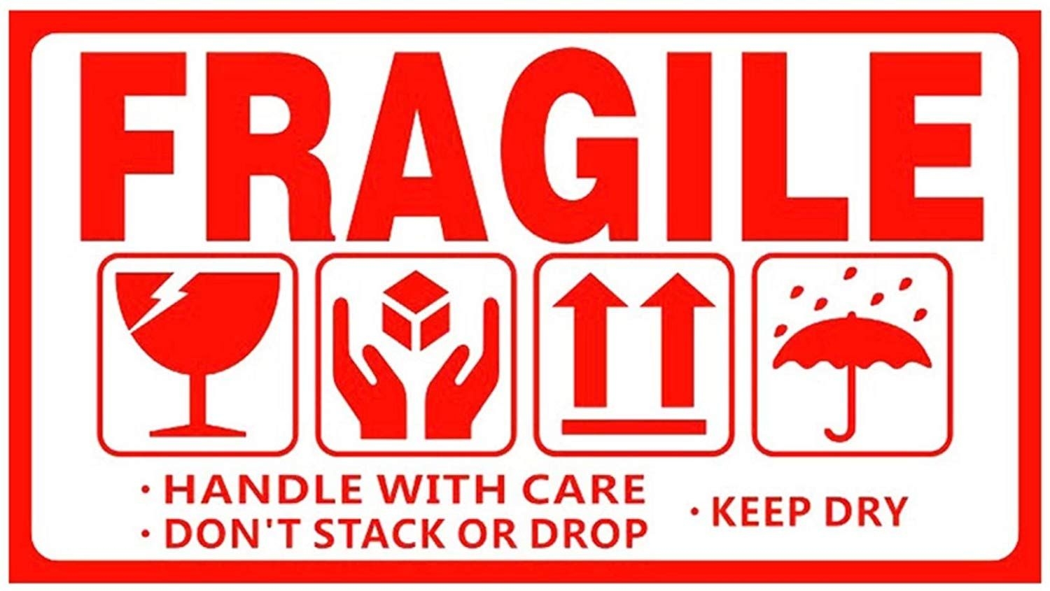 Printable Fragile Labels