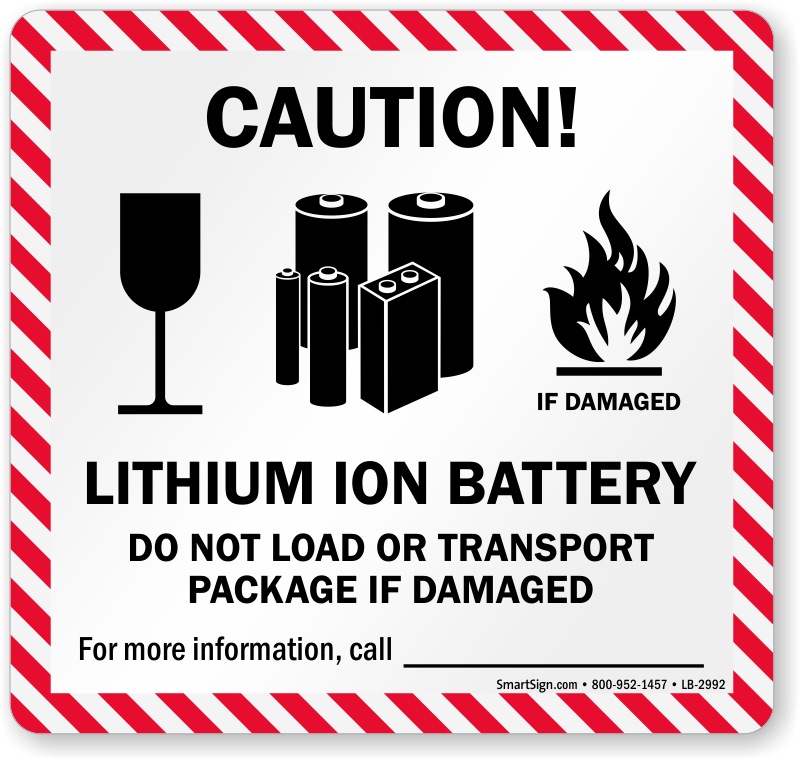 Printable Lithium Battery Label We Love Printables