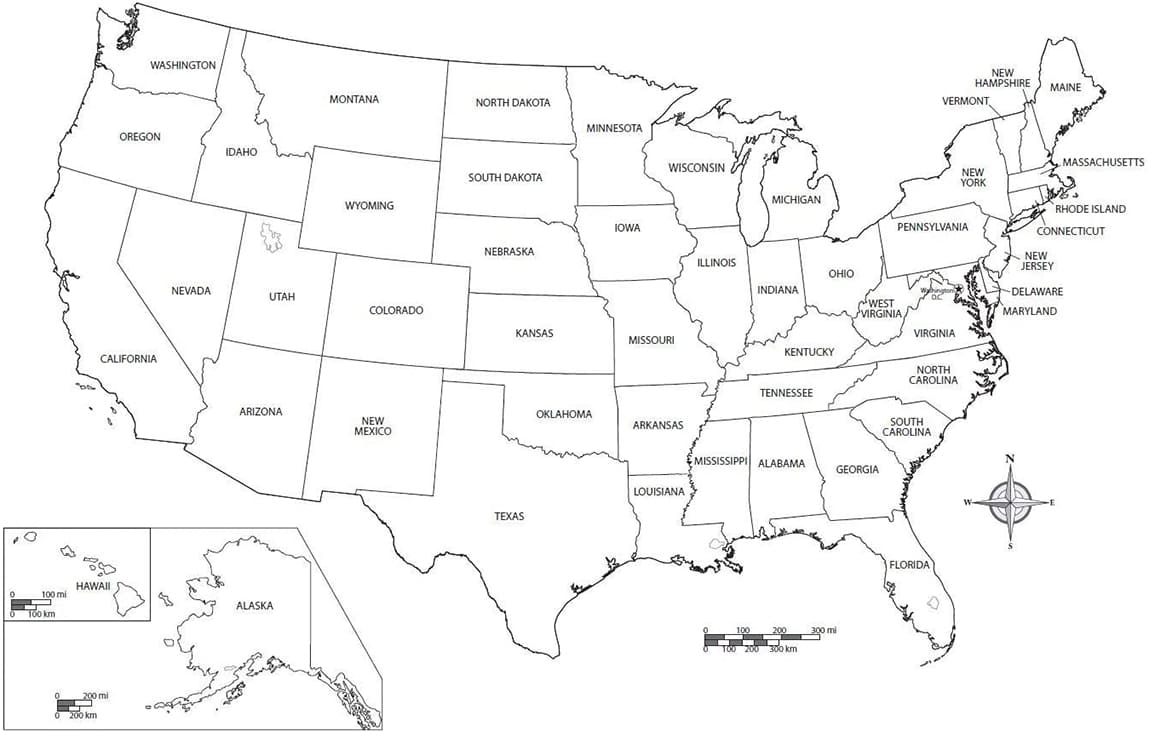 Printable Map Of The United States Labeled Free Download And Print 