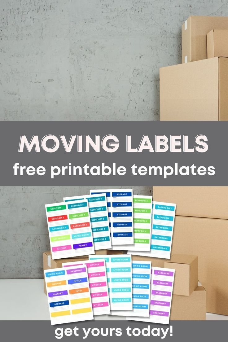 Printable Moving Labels Organize Your Move