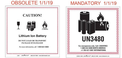 Printable USPS Lithium Battery Label Printable Labels