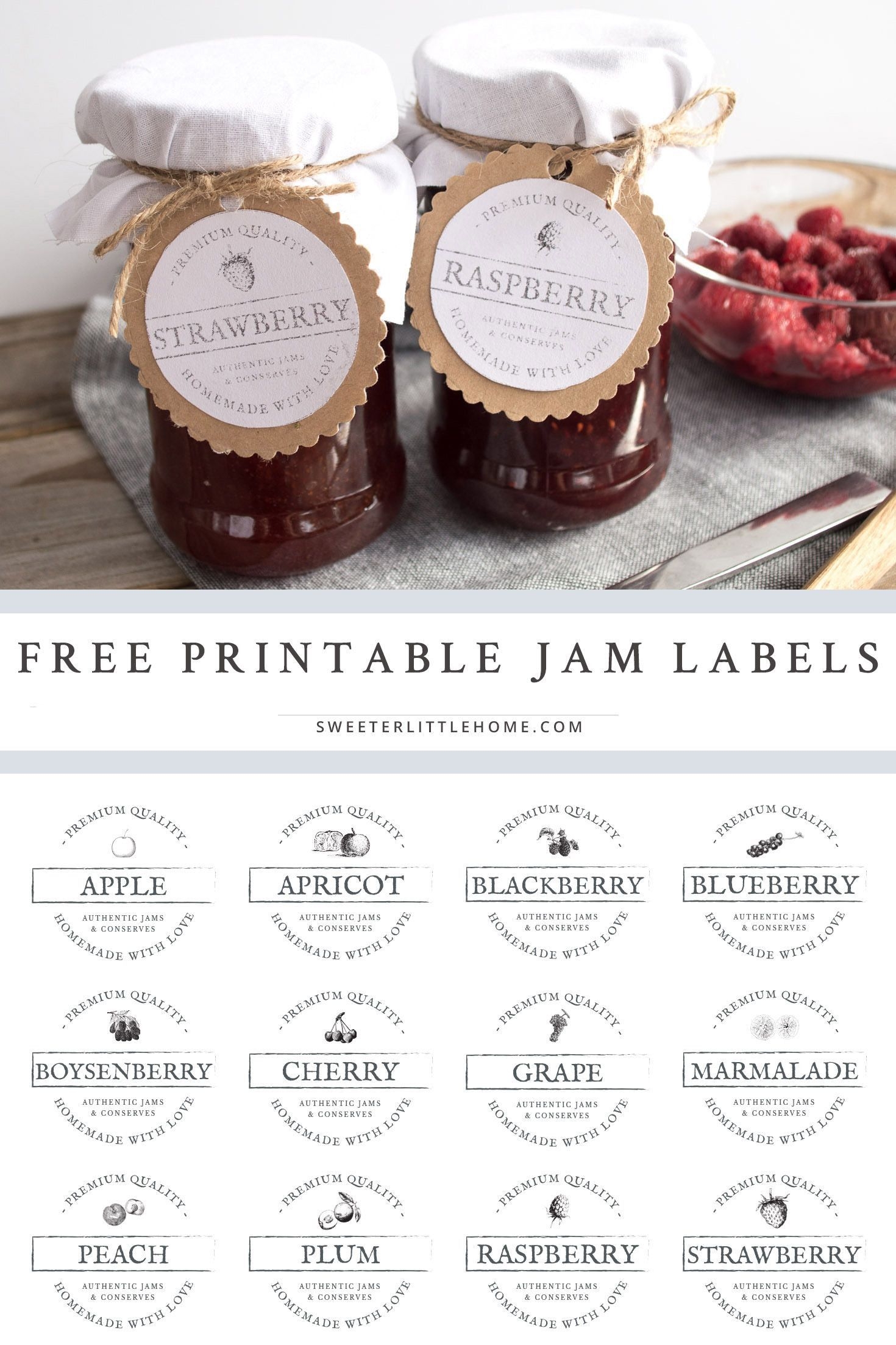 Quilted Jelly Jar Labels Printable Henry N Mitchell