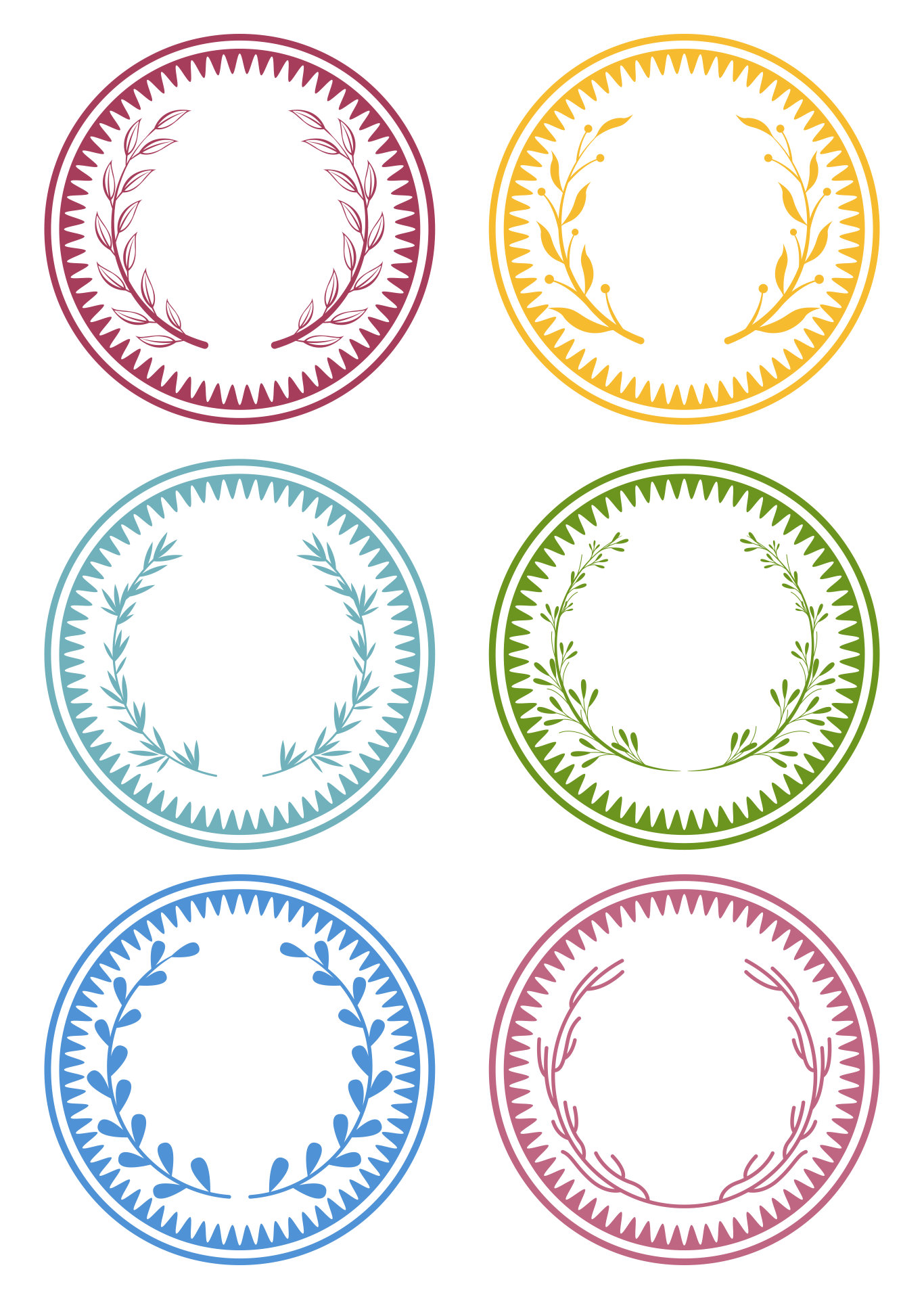Round Labels 10 Free PDF Printables Printablee