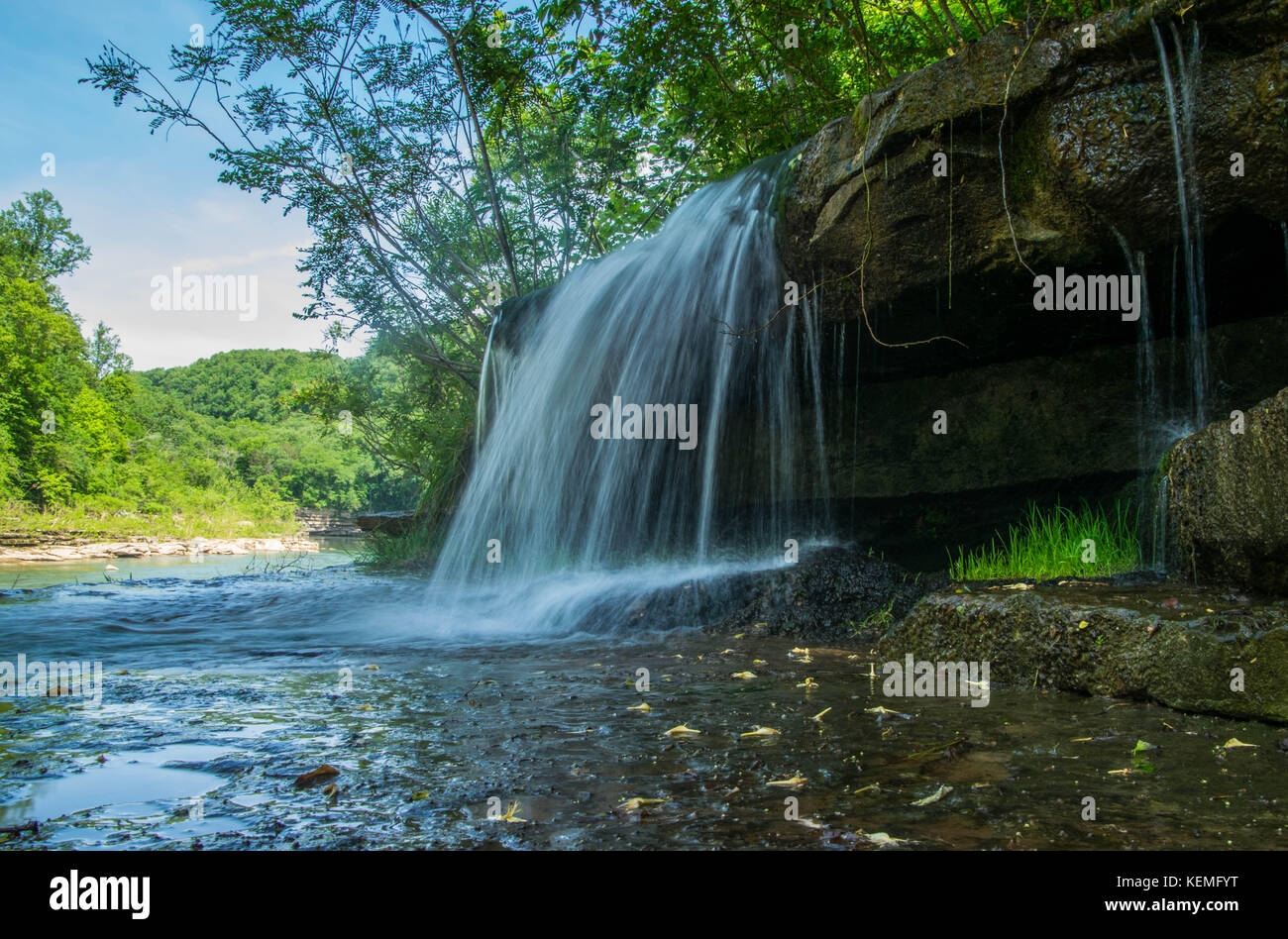Spring Landscape Small Waterfall Hi res Stock Photography And Images 