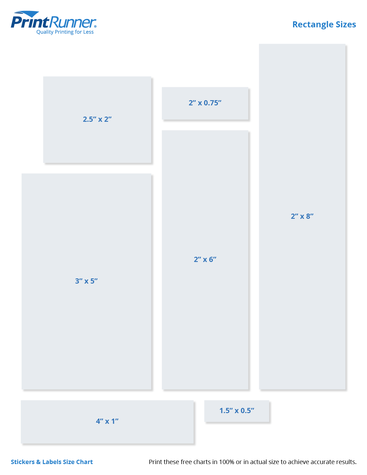 Standard Label Sizes Infoupdate