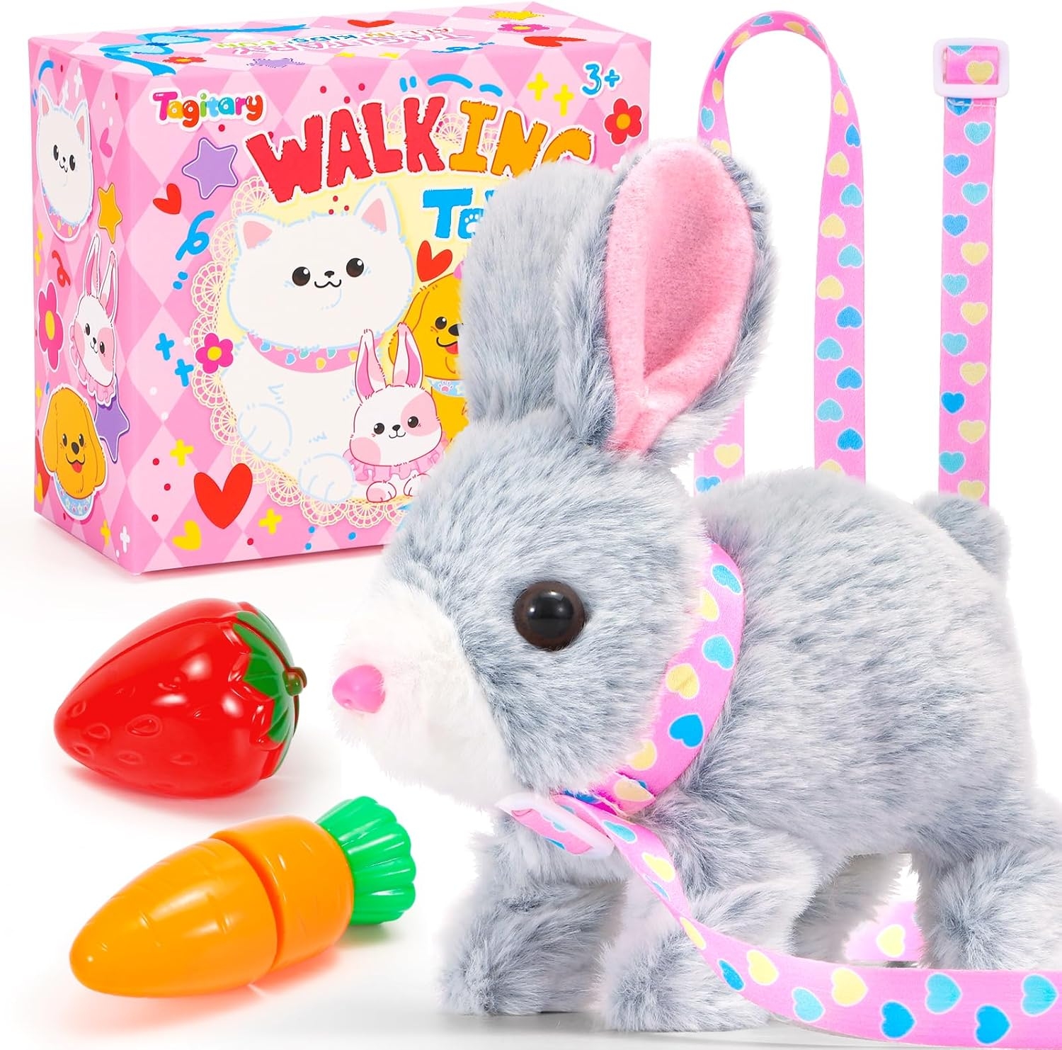 Tagitary Plush Bunny Toy For Kids Interactive Realistic Bunny With 