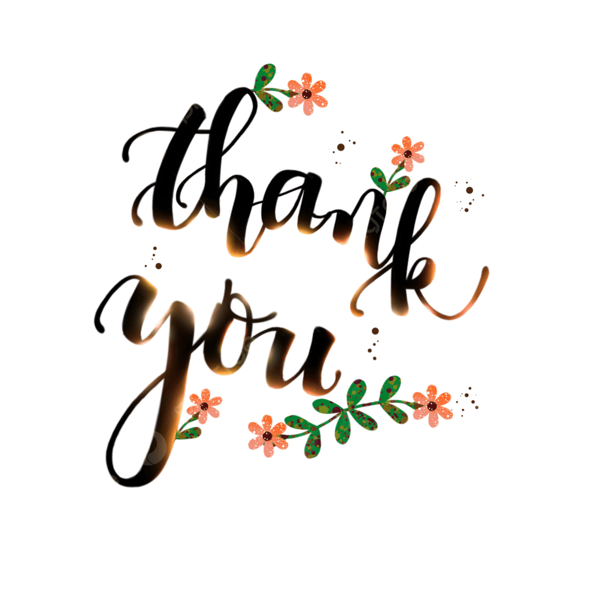 Thank You Lettering Text Light Effect Thank You Lettering Text Thank 