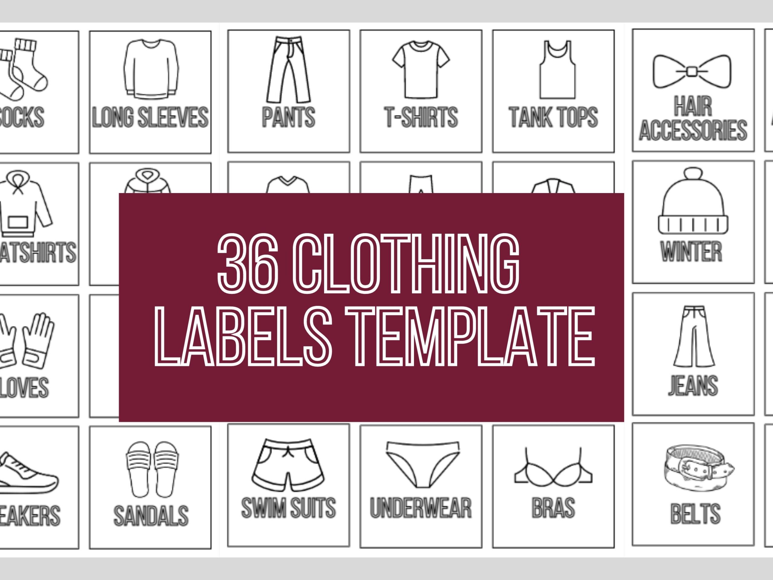 The Easy Way To Organize Kids Clothes With Free Printable Labels 