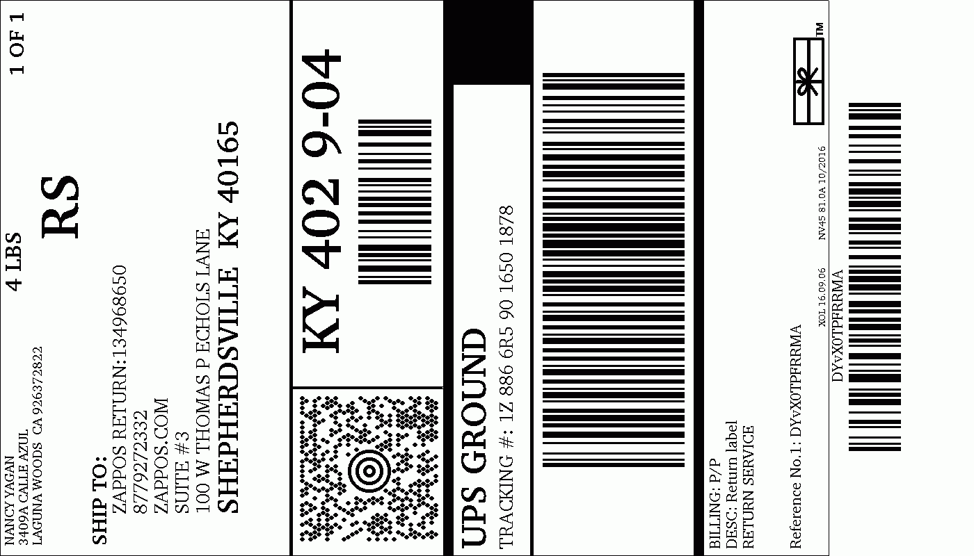 Ups Shipping Labels Printable Printable New Year Banners