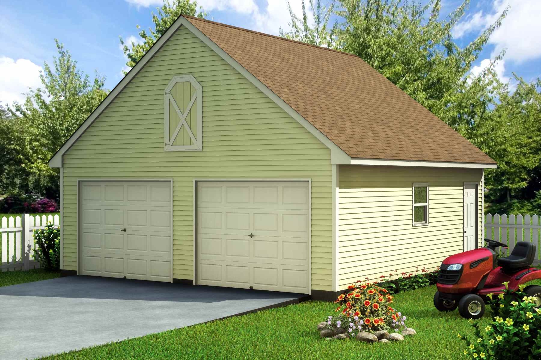 Wood Two Car Garage Kits
